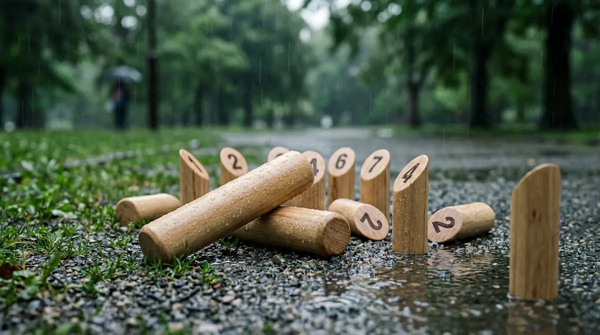【結論】モルックは雨でもプレー可能？条件と判断基準