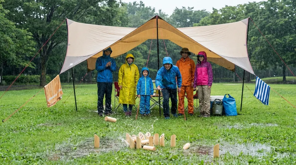 雨の日にモルックを楽しむための対策5選