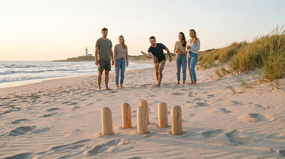 砂浜でモルックを上手く投げる5つのコツ