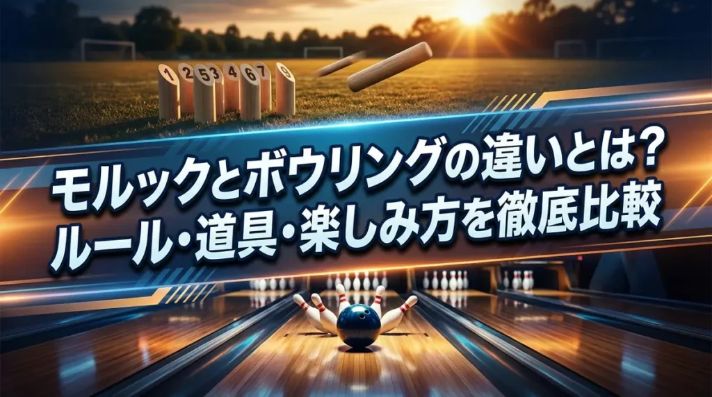 モルックとボウリングの違いとは？ルール・道具・楽しみ方を徹底比較