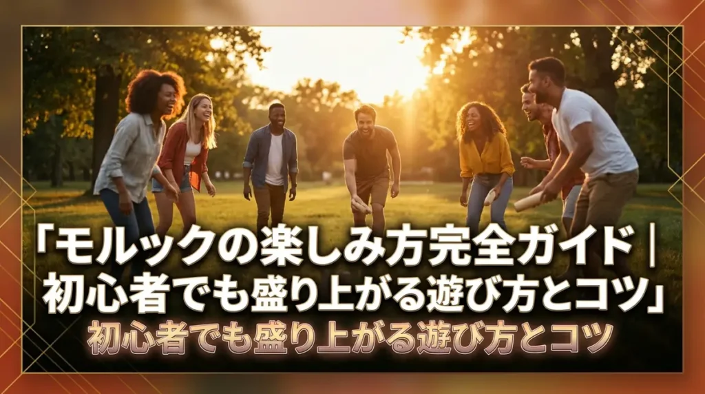 モルックの楽しみ方完全ガイド｜初心者でも盛り上がる遊び方とコツ