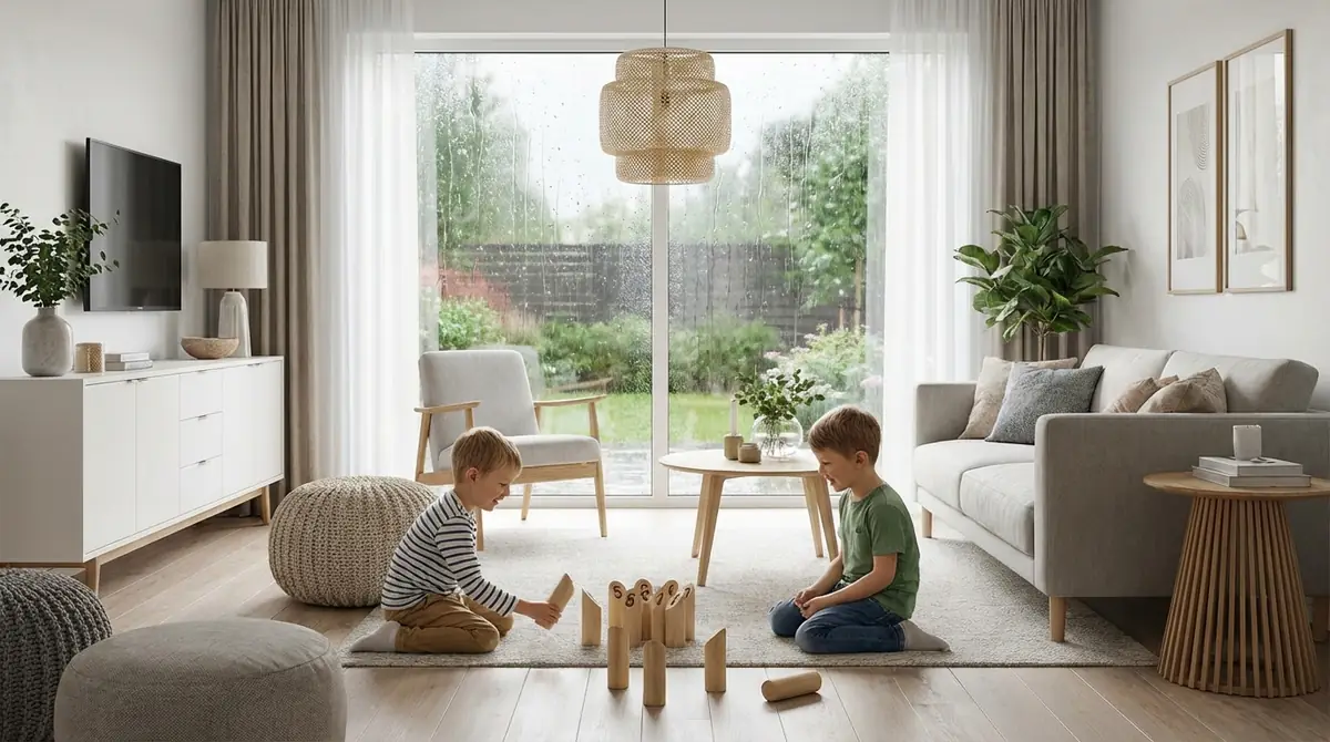 室内でもできる！雨の日の子供向けモルック代替案