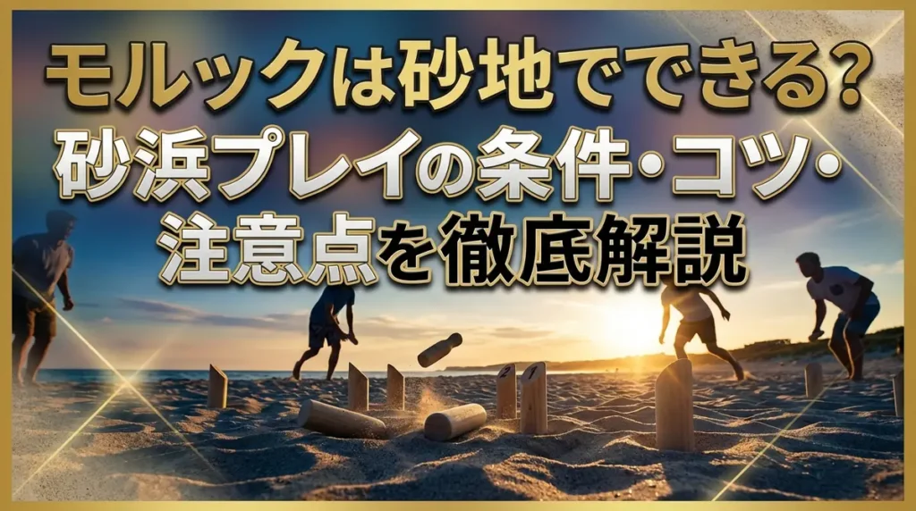 モルックは砂地でできる？砂浜プレイの条件・コツ・注意点を徹底解説