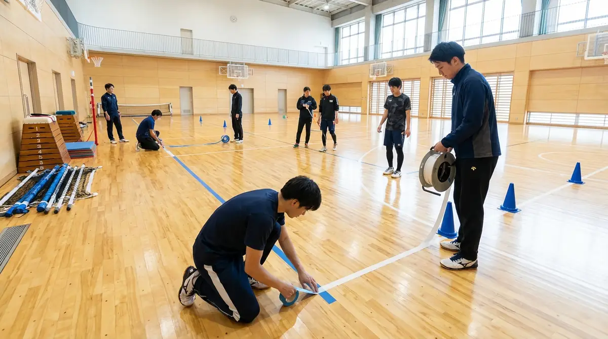 【実践編】体育館でのコート設営手順を写真で解説