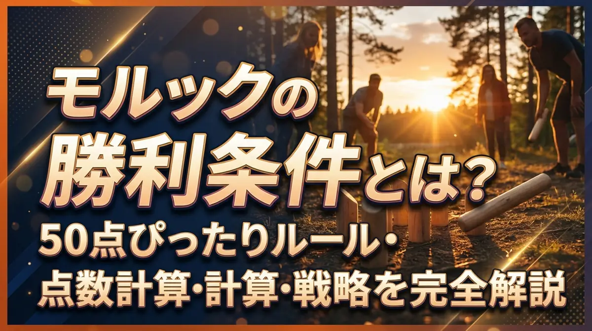 モルックの勝利条件とは？50点ぴったりルール・点数計算・戦略を完全解説