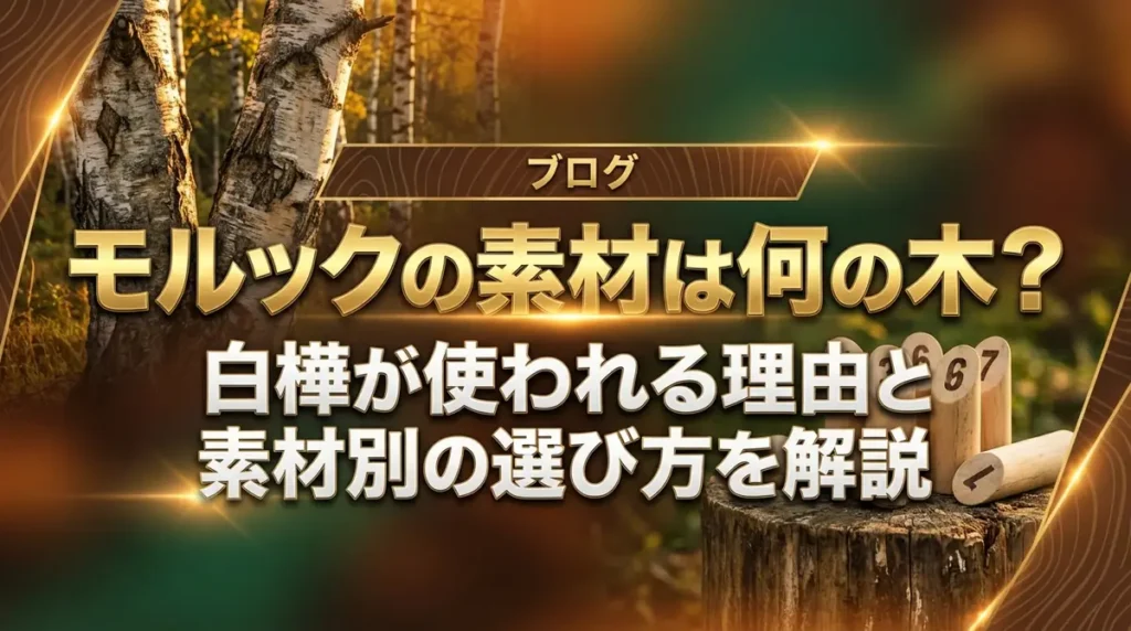 モルックの素材は何の木？白樺が使われる理由と素材別の選び方を解説