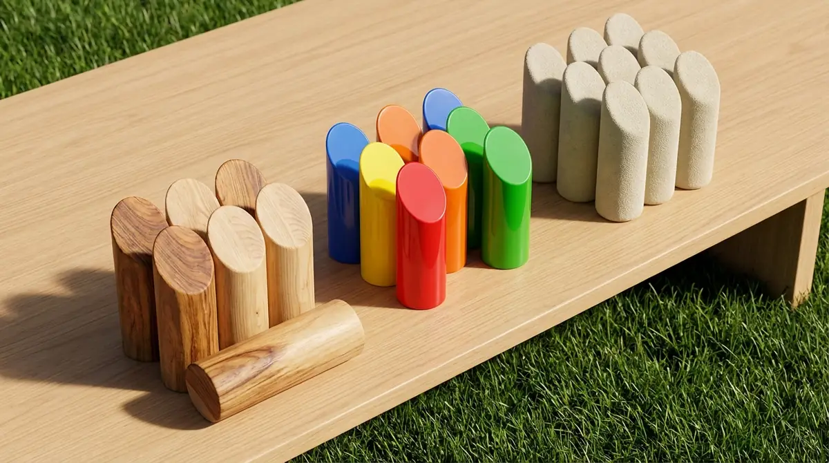 モルックの素材を徹底比較|木製・プラスチック・ソフト素材の違い