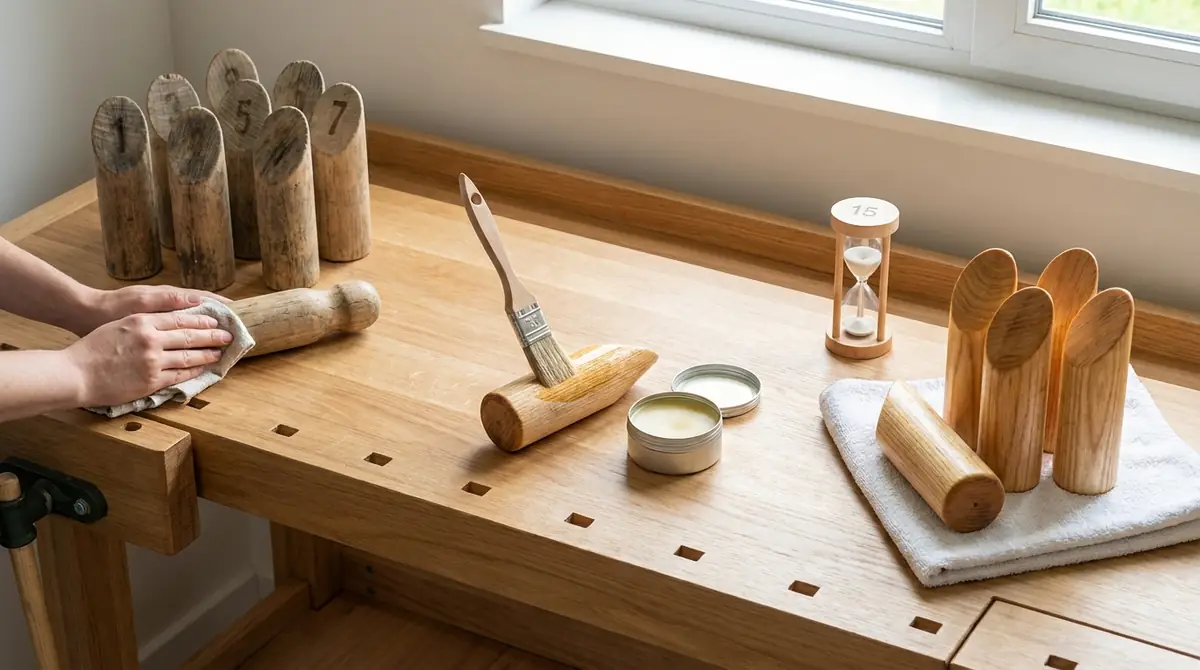 モルックの手入れは3ステップ・15分で完了