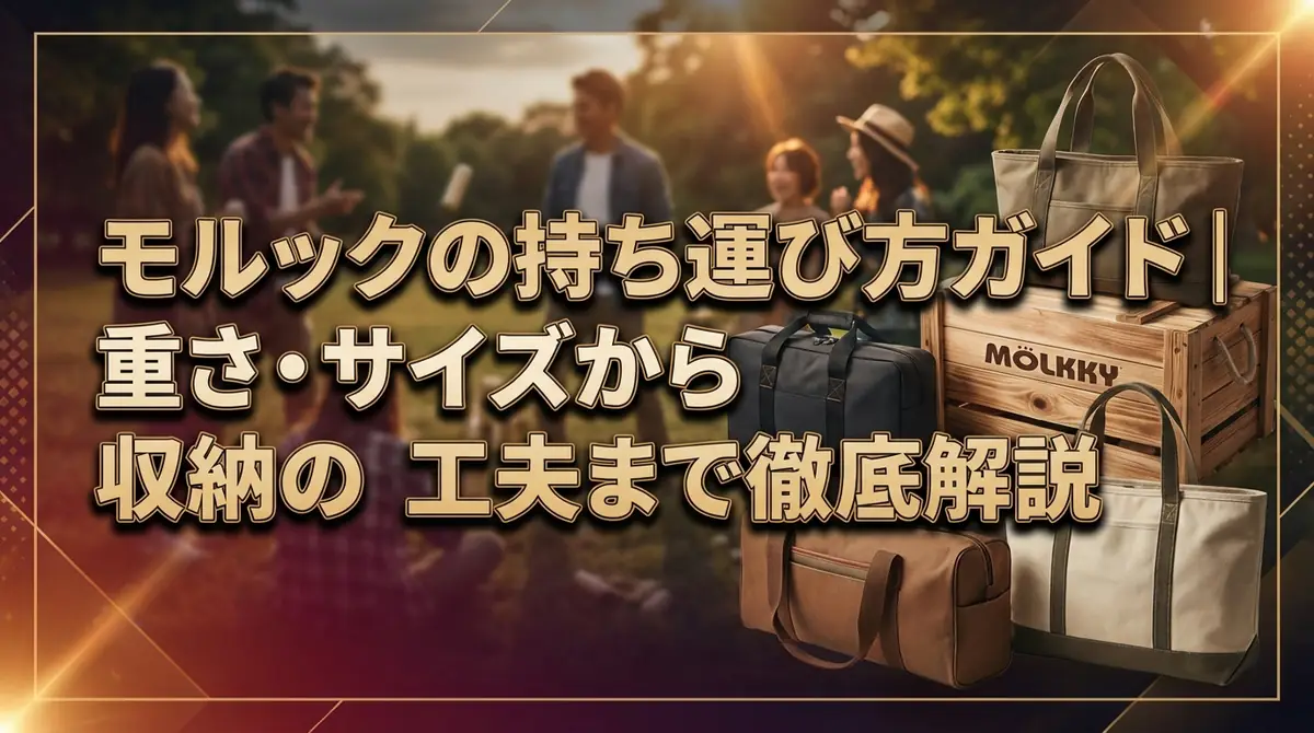 モルックの持ち運び方ガイド｜重さ・サイズから収納の工夫まで徹底解説