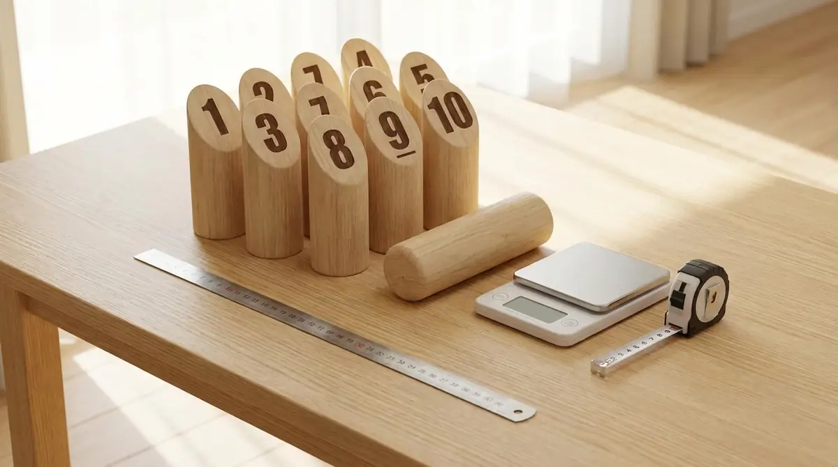 モルック1セットの重さ・サイズを実測データで確認