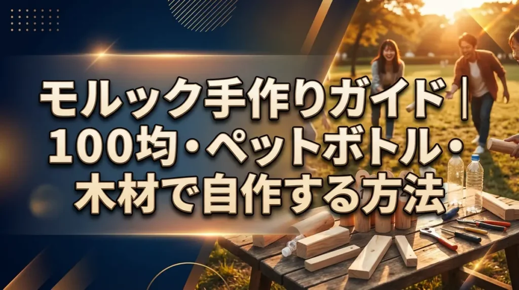 モルック手作りガイド｜100均・ペットボトル・木材で自作する方法