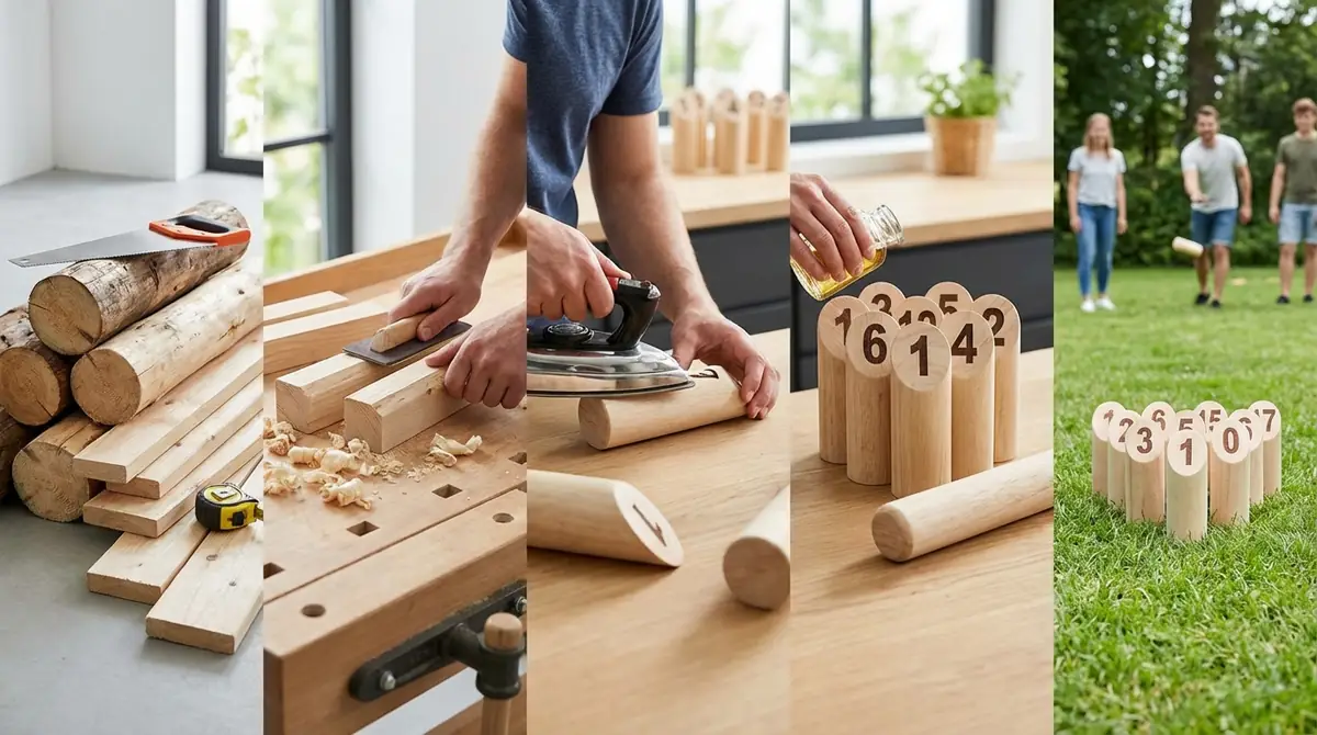 【木材で本格派】モルックの手作り方法5ステップ