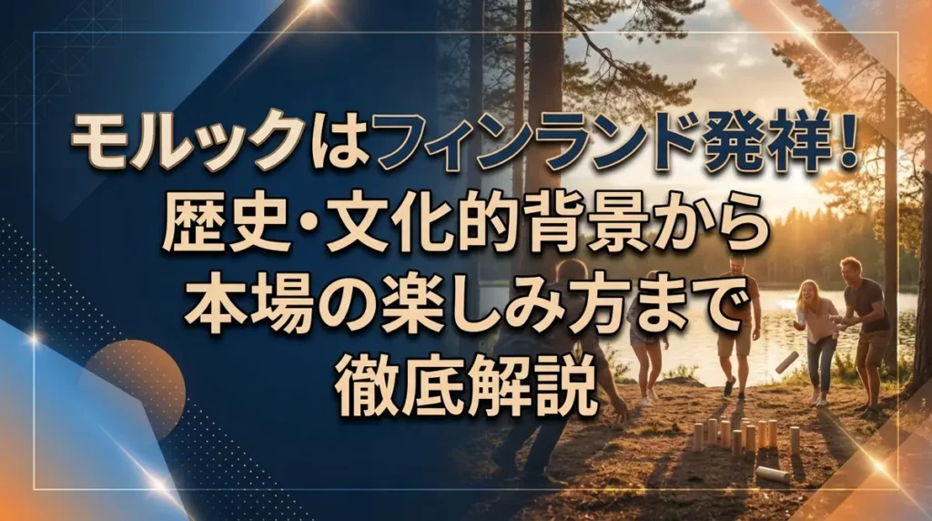 モルックはフィンランド発祥！歴史・文化的背景から本場の楽しみ方まで徹底解説