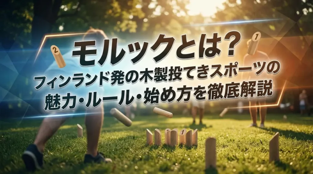 モルックとは？フィンランド発の木製投てきスポーツの魅力・ルール・始め方を徹底解説