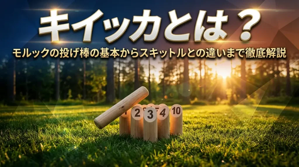 キイッカとは？モルックの投げ棒の基本からスキットルとの違いまで徹底解説