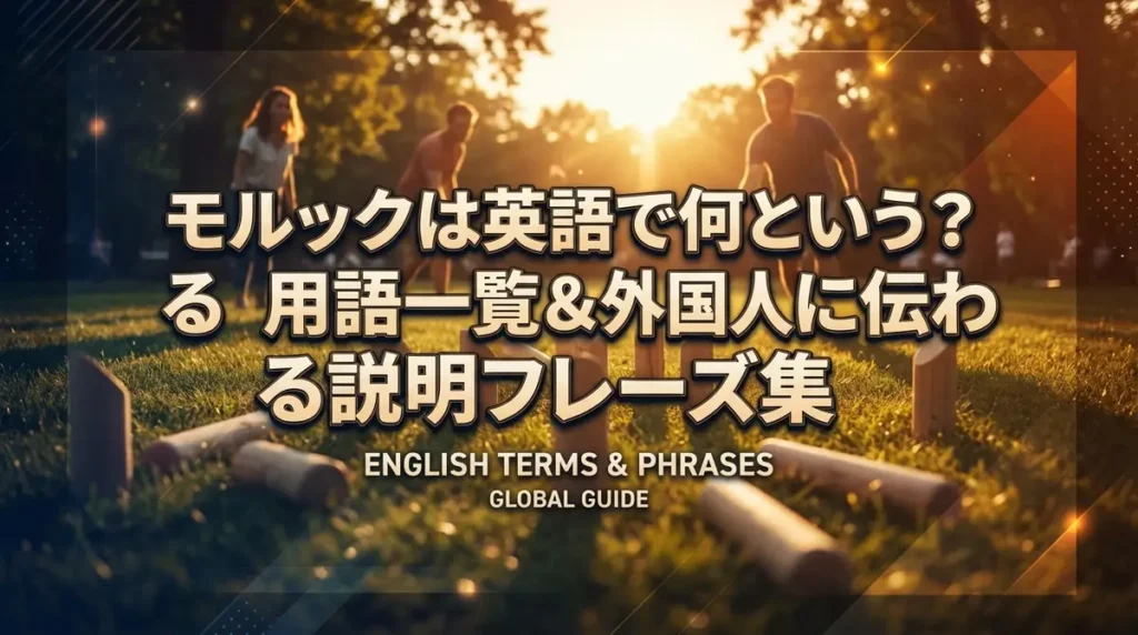 モルックは英語で何という？用語一覧＆外国人に伝わる説明フレーズ集
