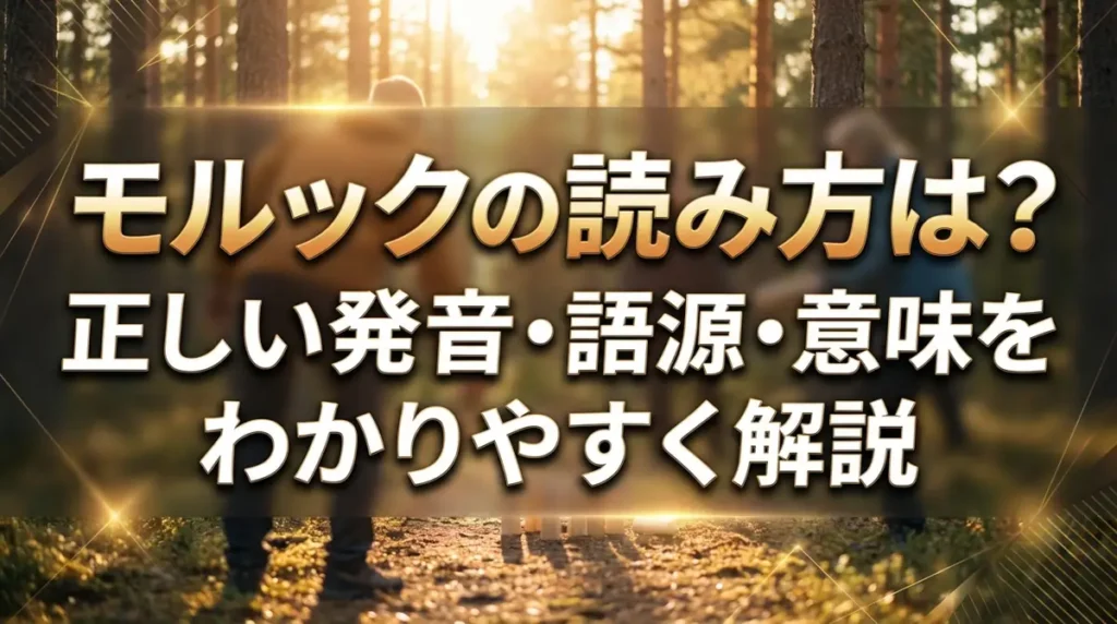 モルックの読み方は？正しい発音・語源・意味をわかりやすく解説