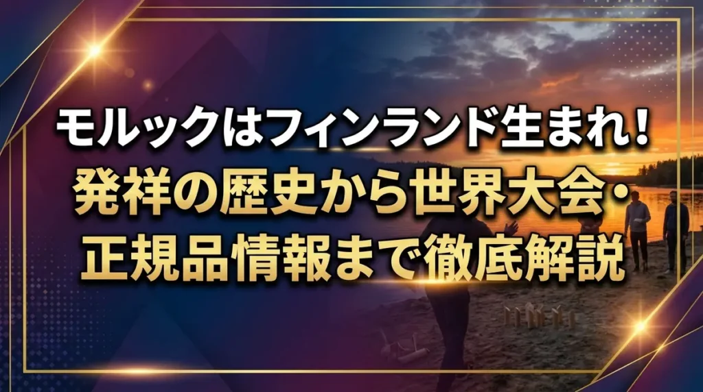モルックはフィンランド生まれ！発祥の歴史から世界大会・正規品情報まで徹底解説
