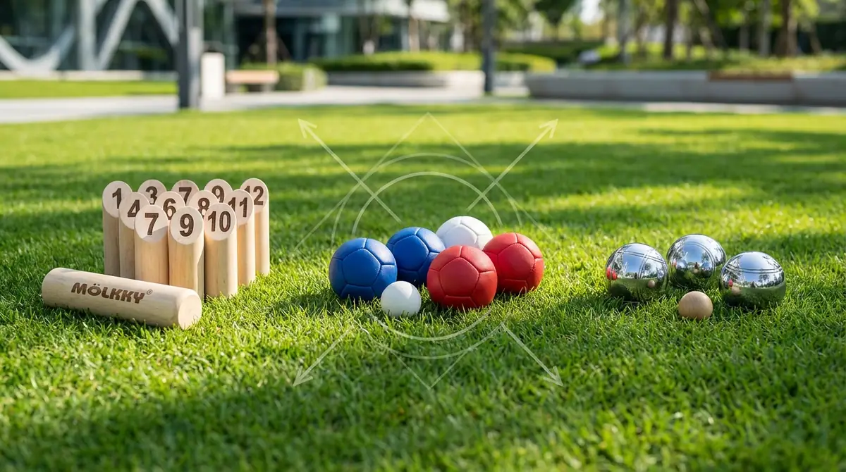 モルックと似ているスポーツとの違い｜ボッチャ・ペタンクと比較