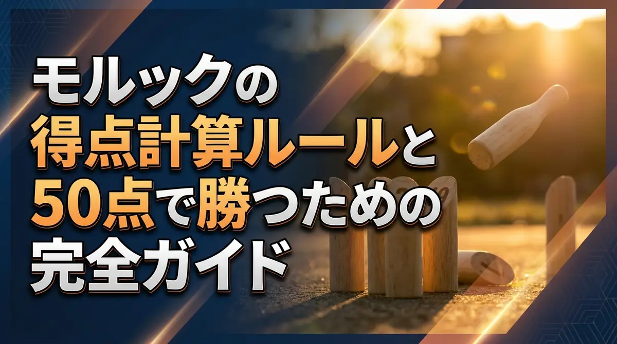 モルックの得点計算ルールと50点で勝つための完全ガイド