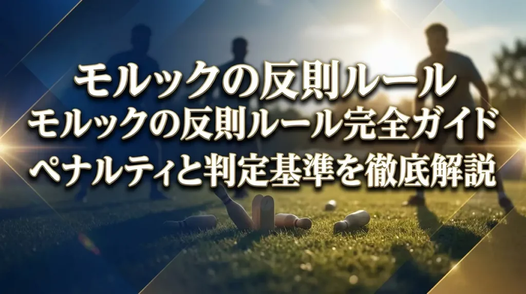 モルックの反則ルール完全ガイド｜ペナルティと判定基準を徹底解説