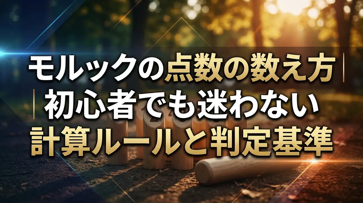 モルックの点数の数え方|初心者でも迷わない計算ルールと判定基準