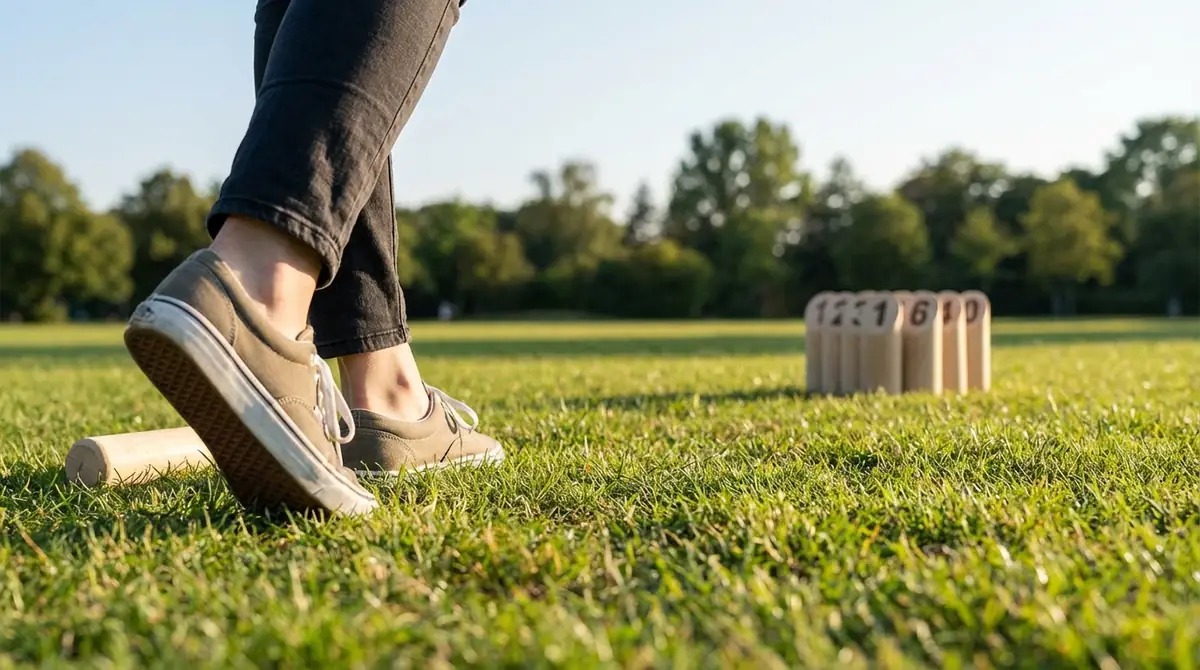 道具なしでOK！モルックの距離の測り方