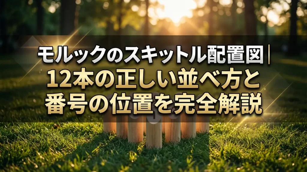 モルックのスキットル配置図｜12本の正しい並べ方と番号の位置を完全解説