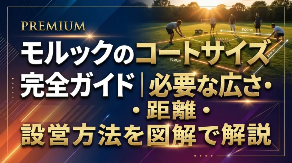モルックのコートサイズ完全ガイド｜必要な広さ・距離・設営方法を図解で解説