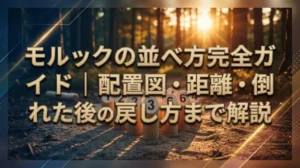 モルックの並べ方完全ガイド｜配置図・距離・倒れた後の戻し方まで解説