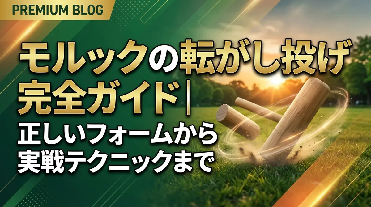 モルックの転がし投げ完全ガイド｜正しいフォームから実戦テクニックまで