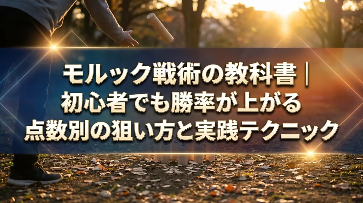 モルック戦術の教科書｜初心者でも勝率が上がる点数別の狙い方と実践テクニック