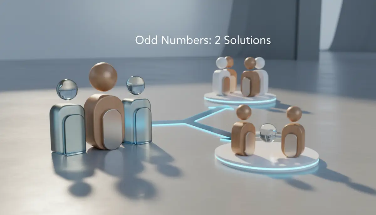 奇数人数のときはどうする？2つの解決策