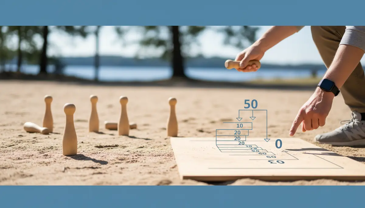 モルックで勝つための基本戦略『50点からの逆算思考』