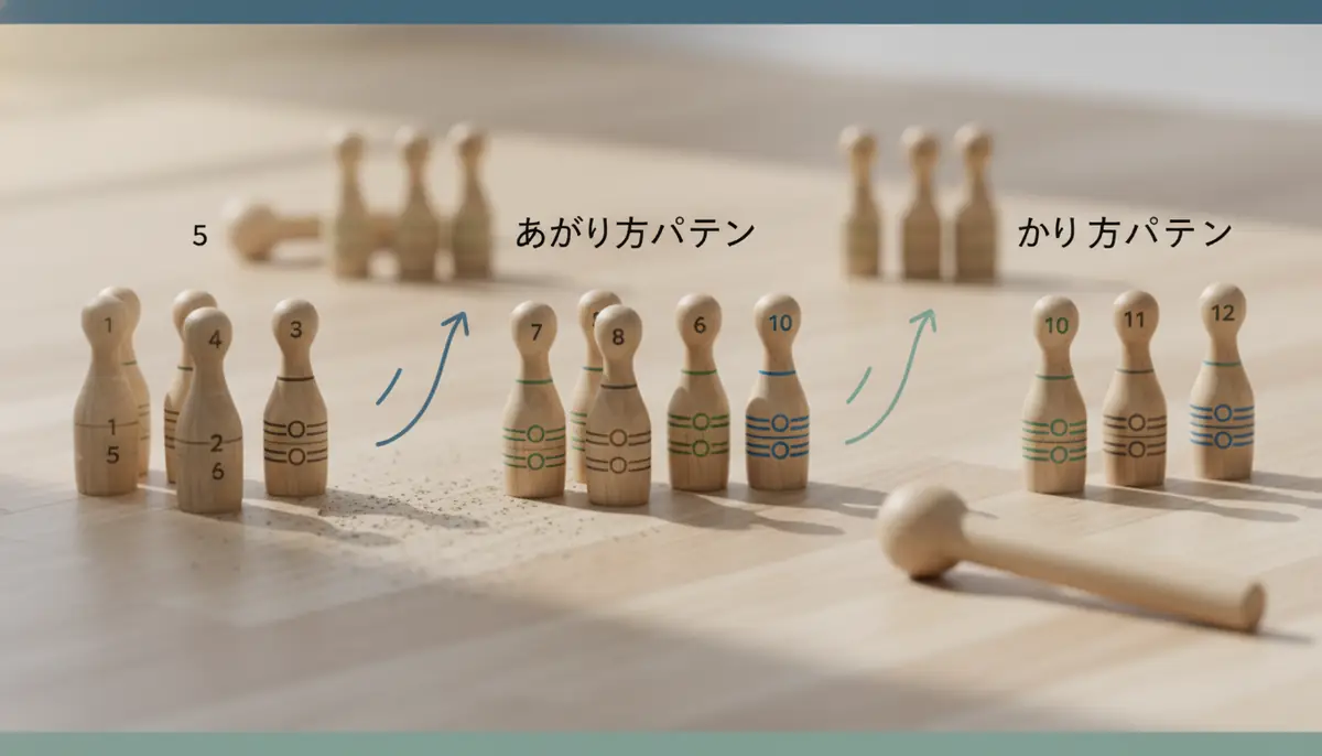 点数帯別・狙うべきスキットル番号早見表と上がり方パターン